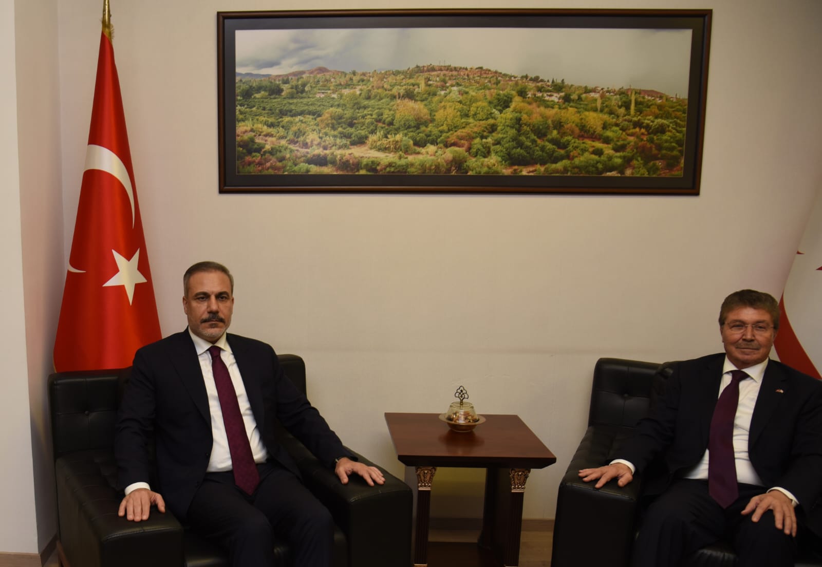 Başbakan Üstel, TC Dışişleri Bakanı Fidan’ı kabul etti