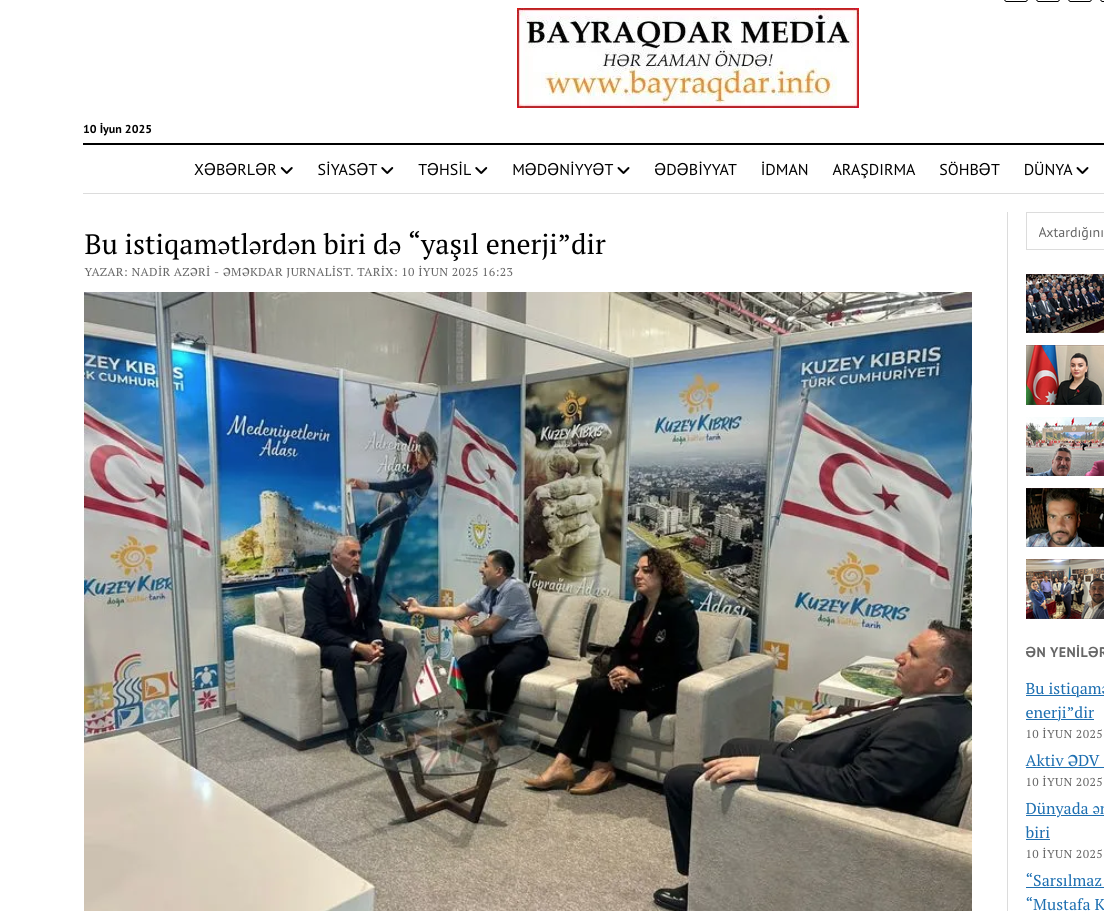 Amcaoğlu: “Yeşil enerjiye dayalı bir ada modeli yaratmayı amaçlıyoruz”