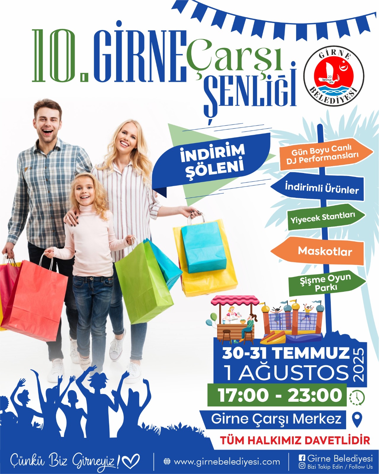10. Girne Çarşı Şenliği başlıyor