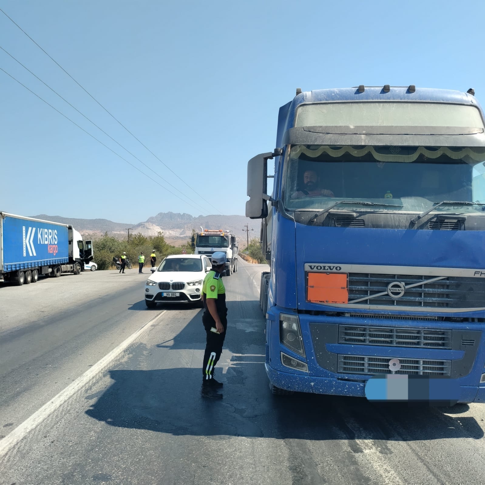 Altı kamyon sürücüsü hakkında yasal işlem başlatıldı