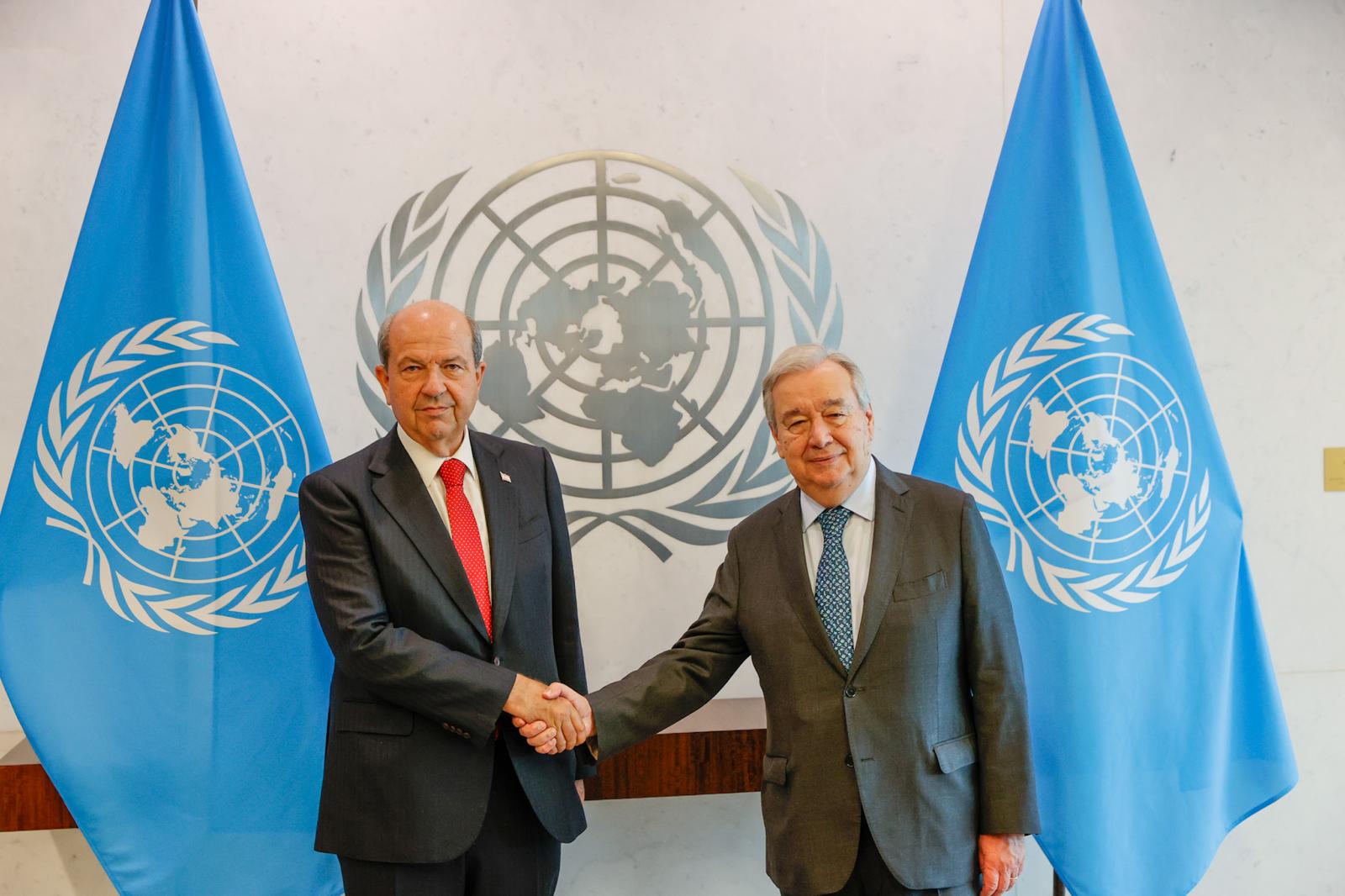 Tatar, BM Genel Sekreteri Antonio Guterres ile görüştü