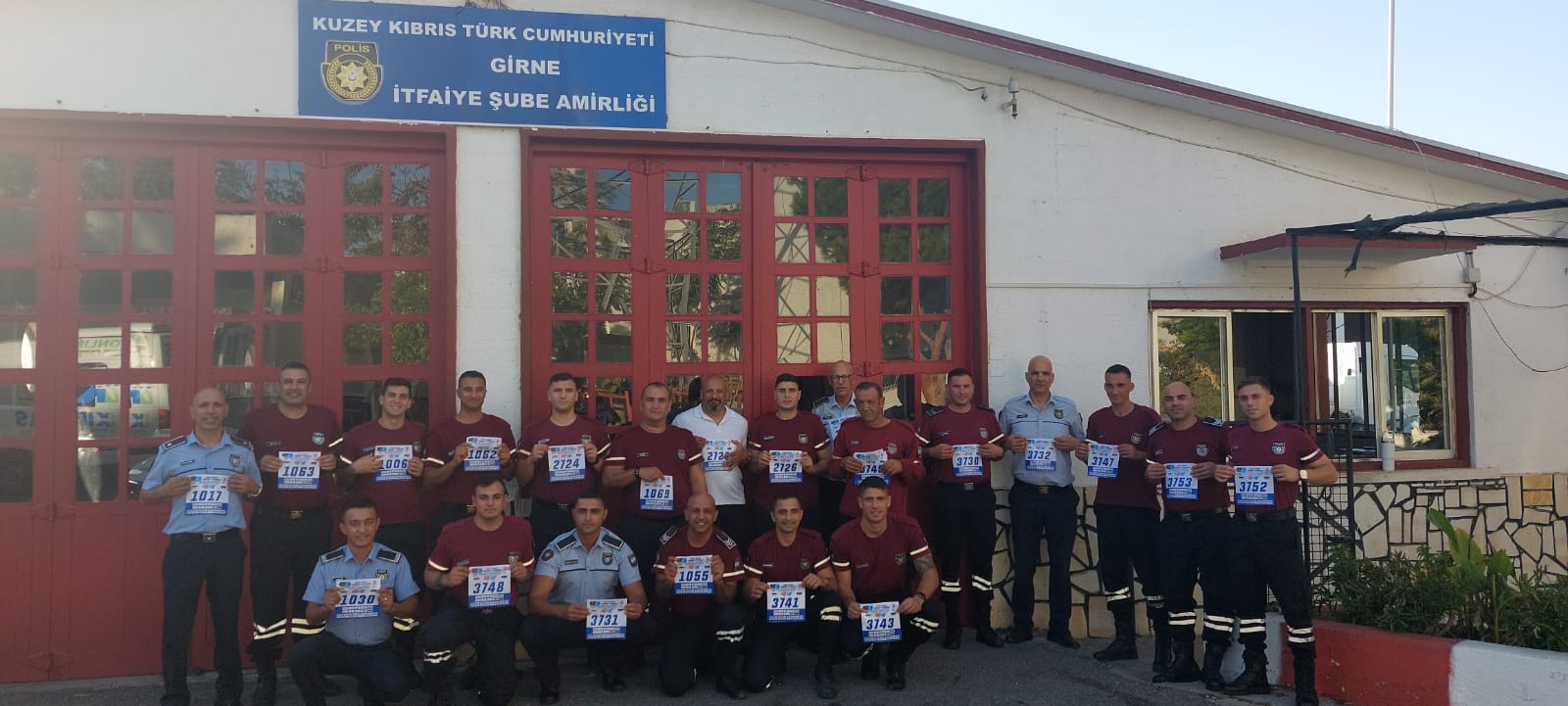 Girne İtfaiye Şubesi’nden Girne Maratonu’na destek