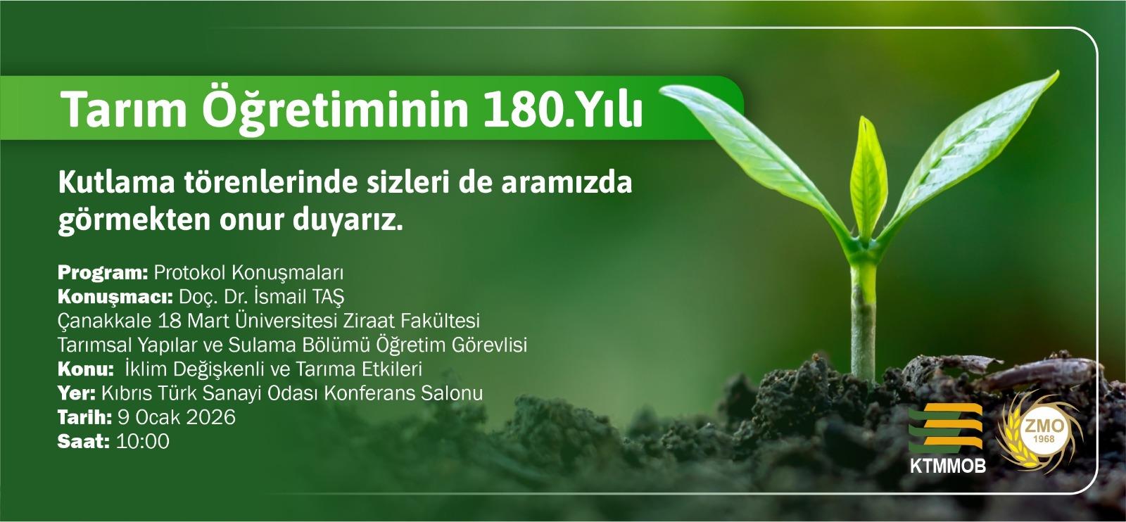 İklim değişikliğinin tarıma etkileri konuşulacak