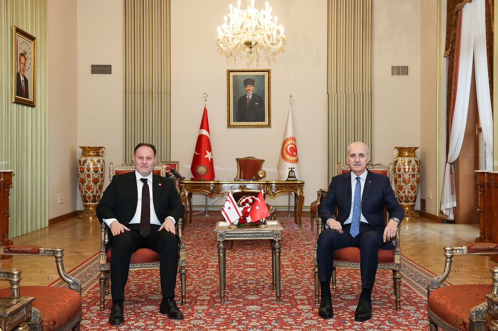 Öztürkler, TBMM Başkanı Kurtulmuş ile Ankara’da bir araya geldi