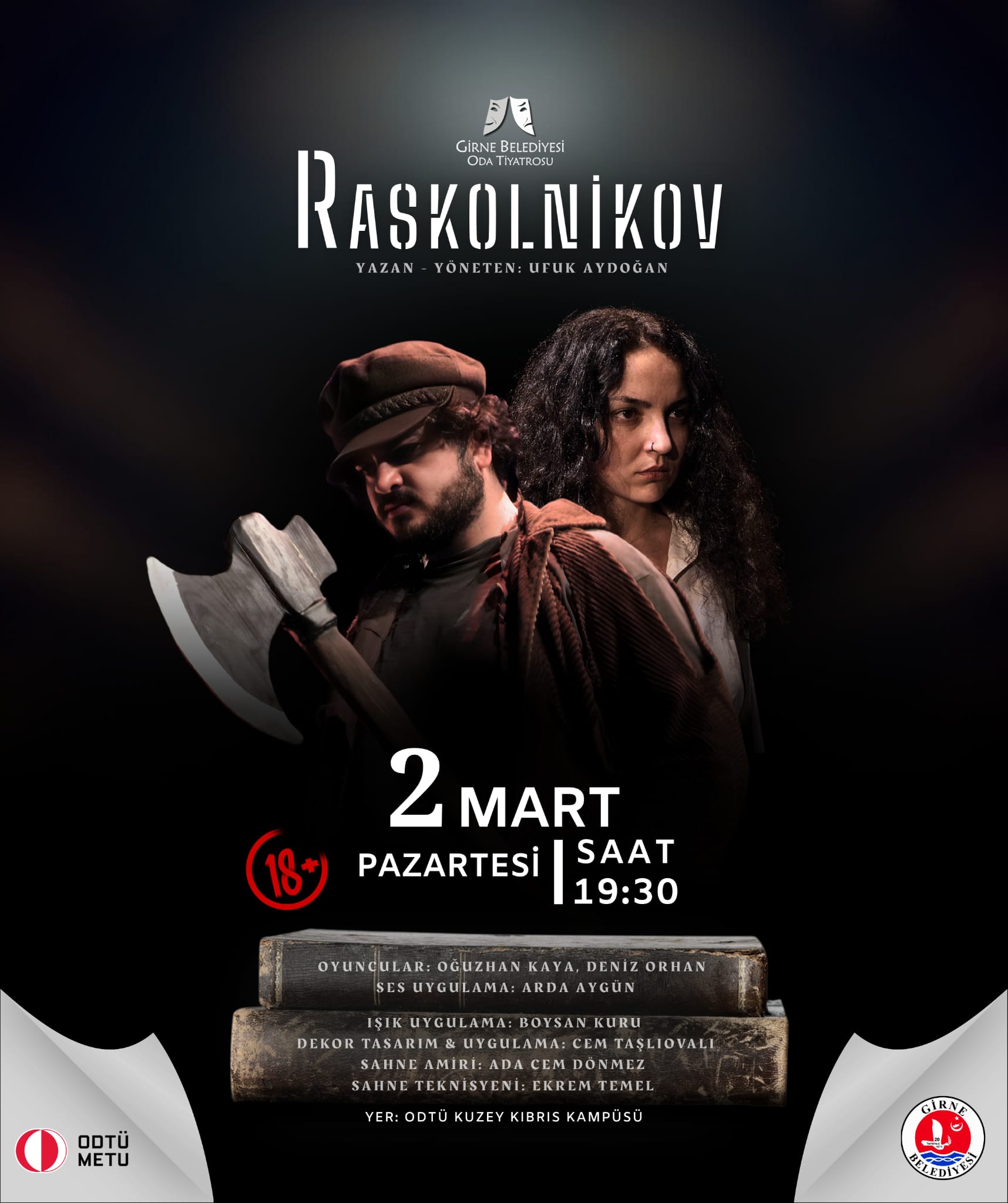“Raskolnikov”, ODTÜ Kıbrıs Kampüsü’nde sahnelenecek