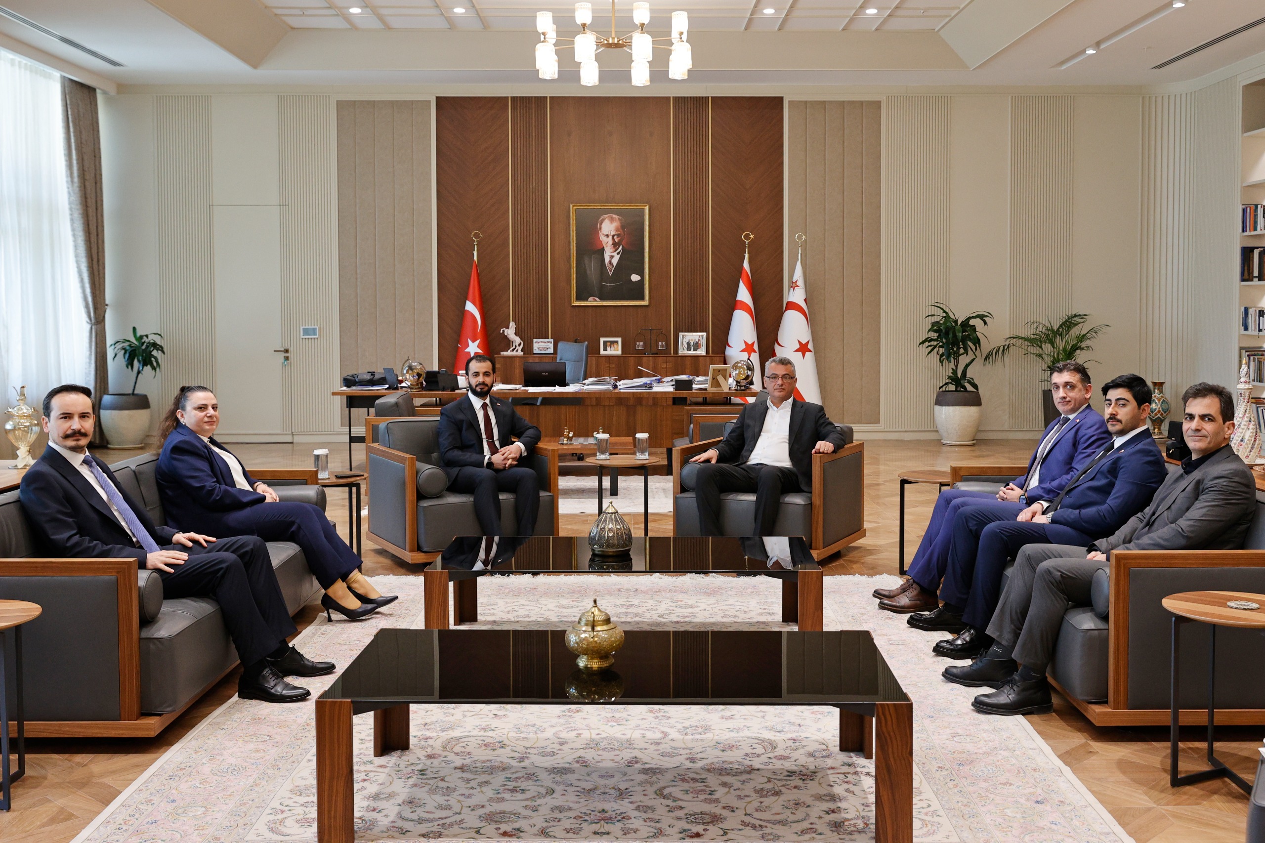 Cumhurbaşkanı Erhürman, ASAM heyetini kabul etti