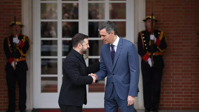 İspanya Başbakanı Sanchez ve Ukrayna Devlet Başkanı Zelenskiy Madrid’de görüştü