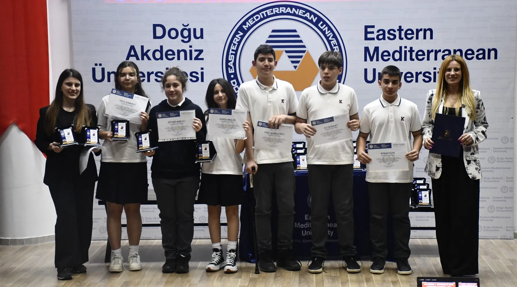 DAÜ 4. Ali Karasel Ortaokullar Arası Matematik Yarışması’nda ödüller verildi