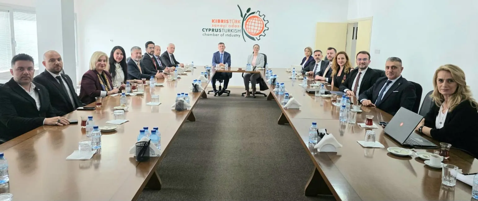 DEİK Türkiye-KKTC İş Konseyi heyeti, Sanayi Odası’nı ziyaret etti