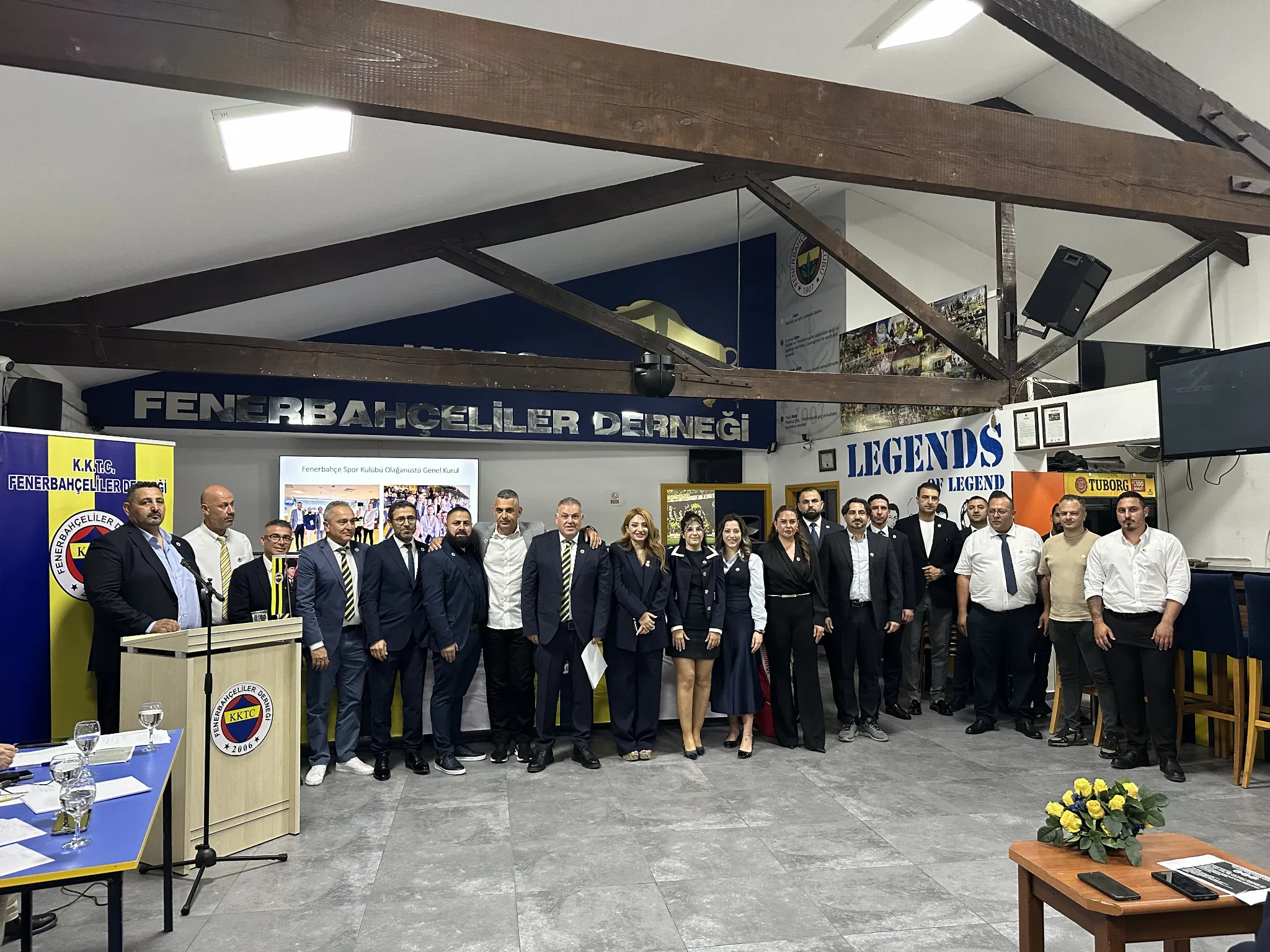 KKTC Fenerbahçeliler Derneği’nde Tolga Ahmet Raşit yeniden başkan seçildi