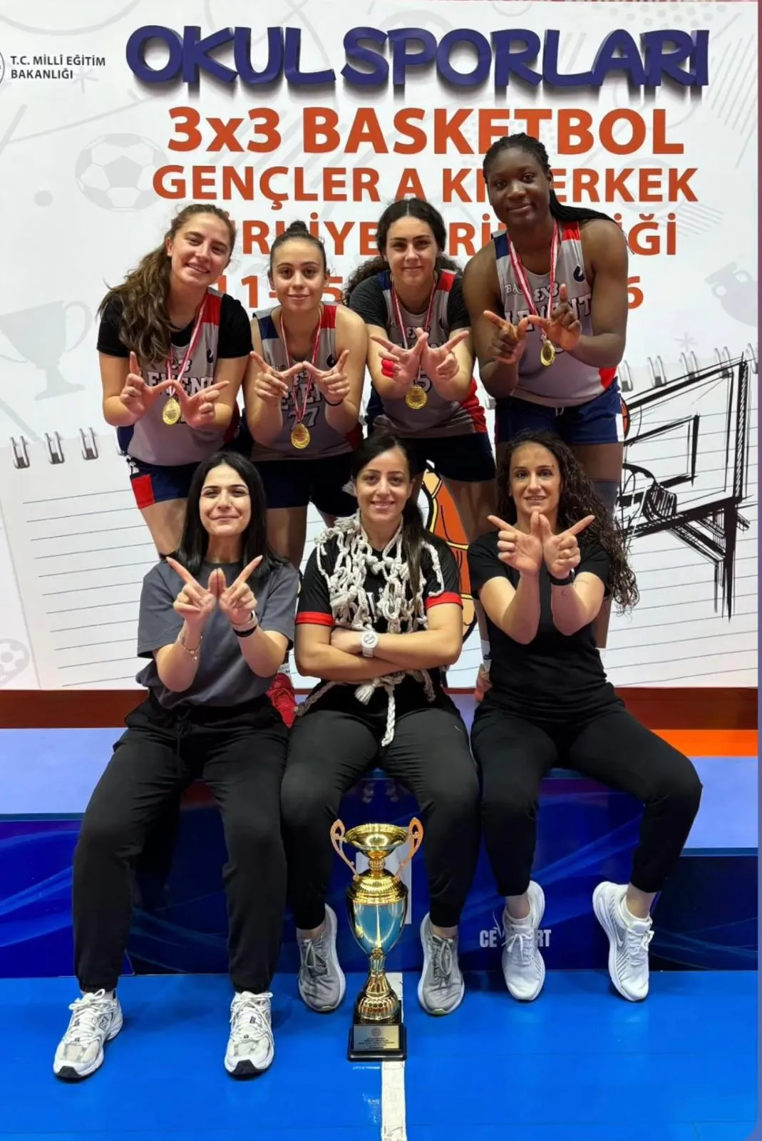 Levent Kolej 3x3 Kız Takımı Türkiye Şampiyonu oldu