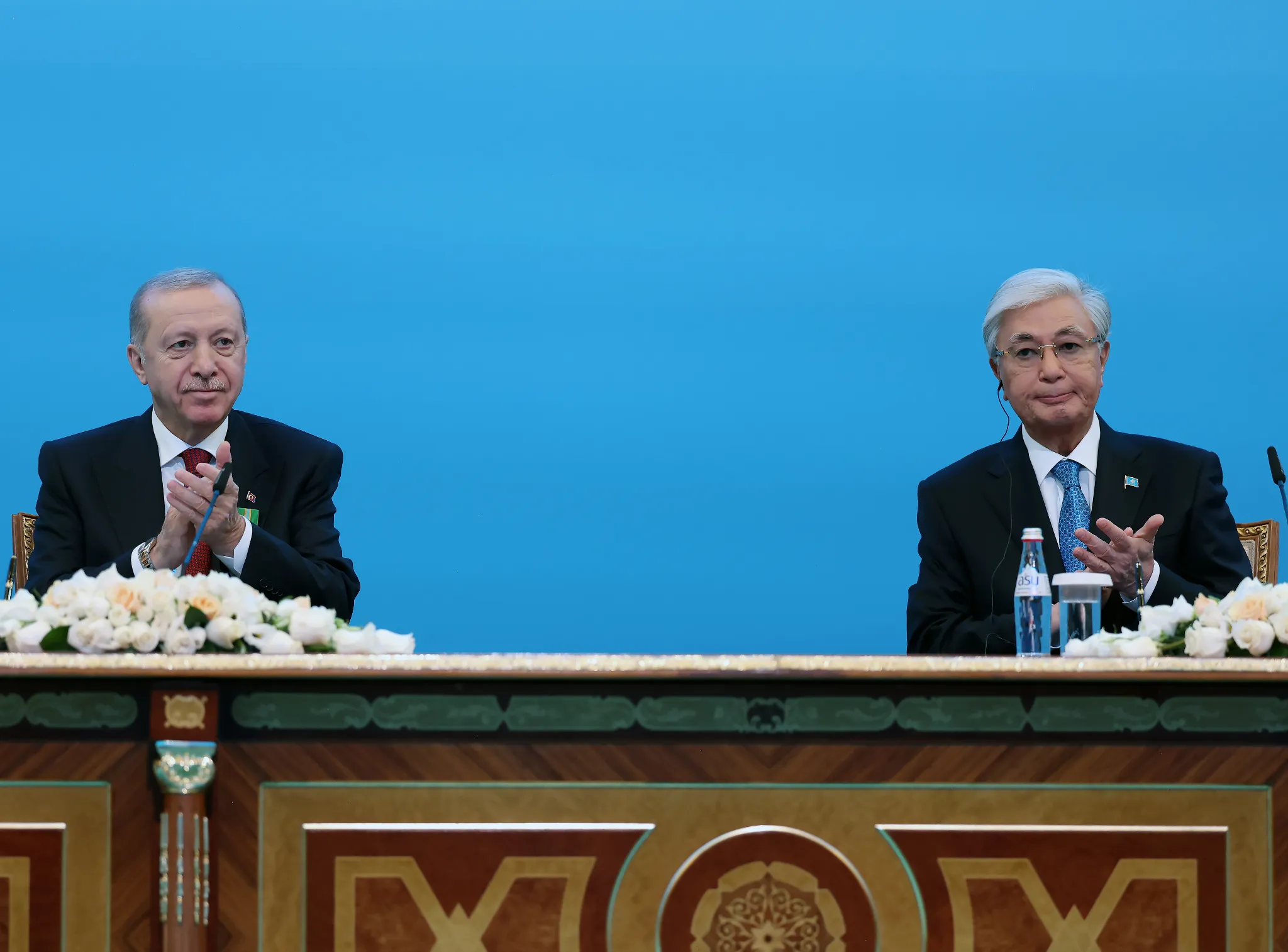 TC Cumhurbaşkanı Erdoğan, Kazakistan Cumhurbaşkanı Tokayev ile ortak basın toplantısında konuştu: