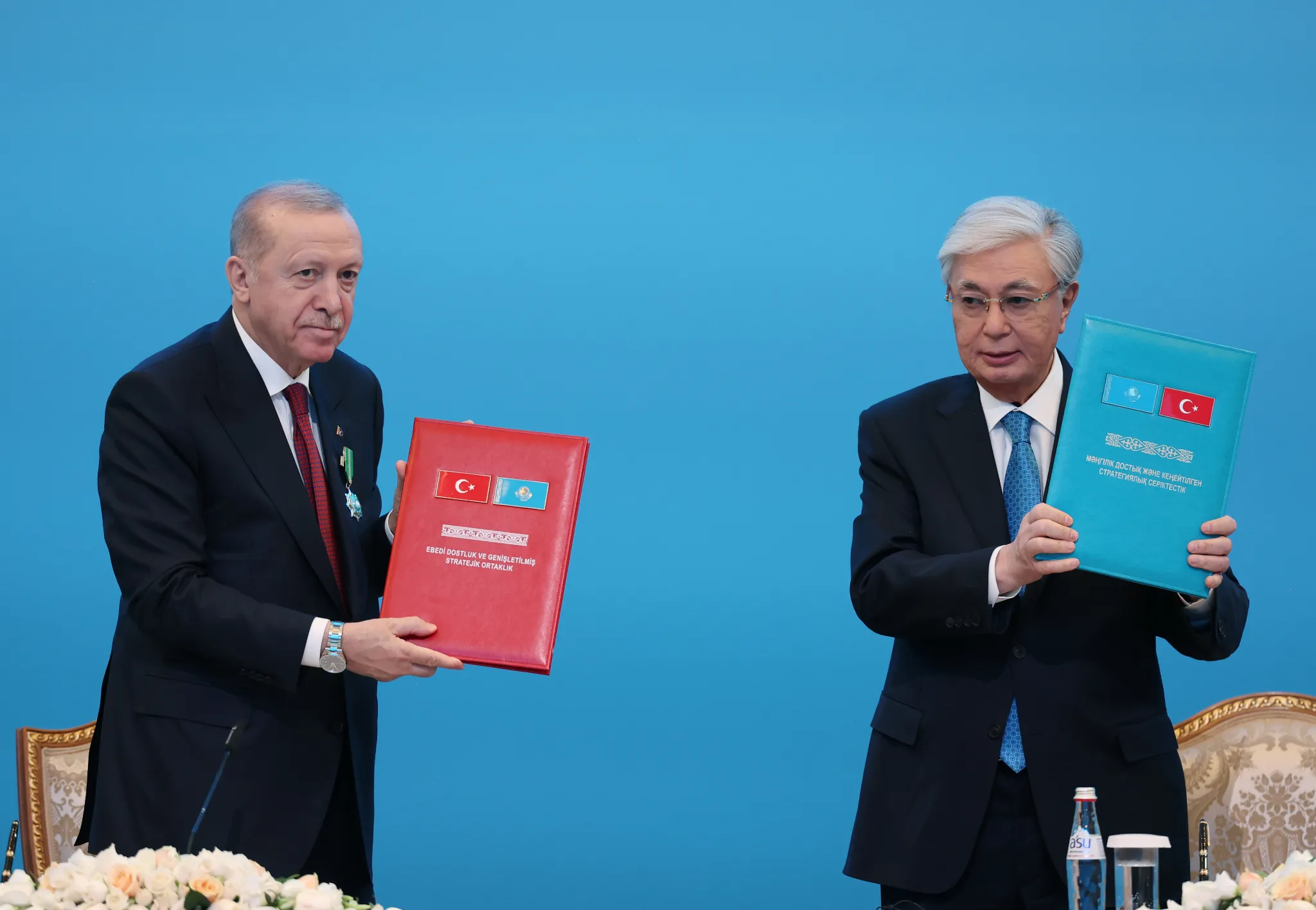 TC Cumhurbaşkanı Erdoğan, Kazakistan Cumhurbaşkanı Tokayev ile ortak basın toplantısında konuştu: