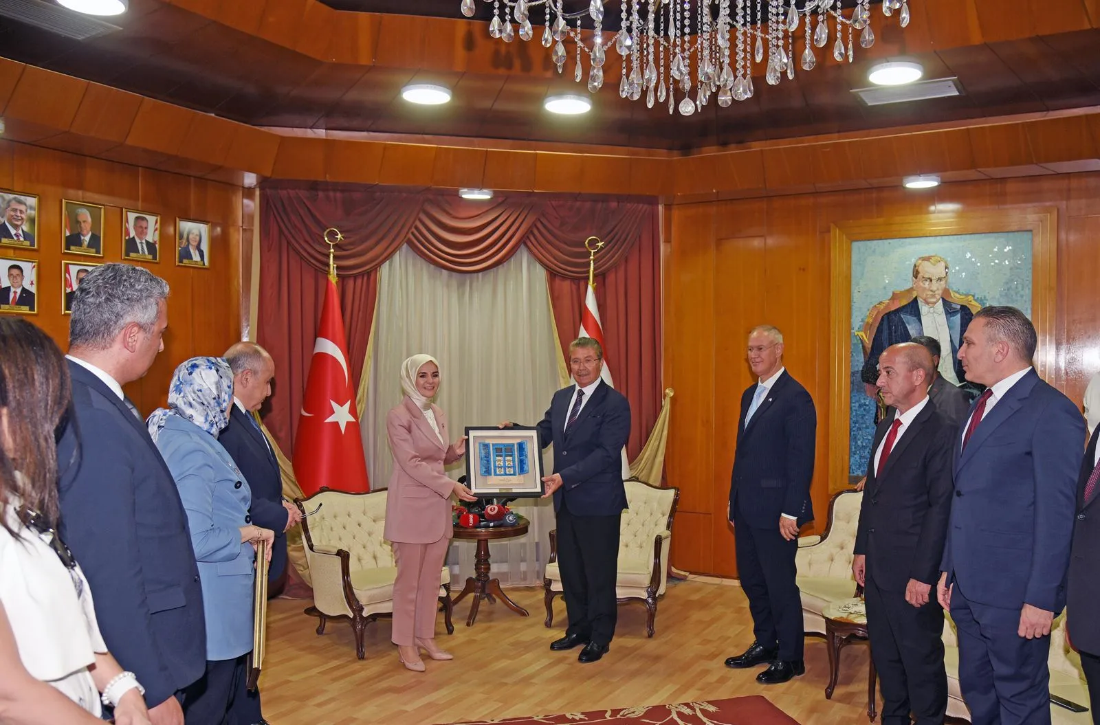 Başbakan Üstel, Türkiye Aile Bakanı Göktaş’ı kabul etti