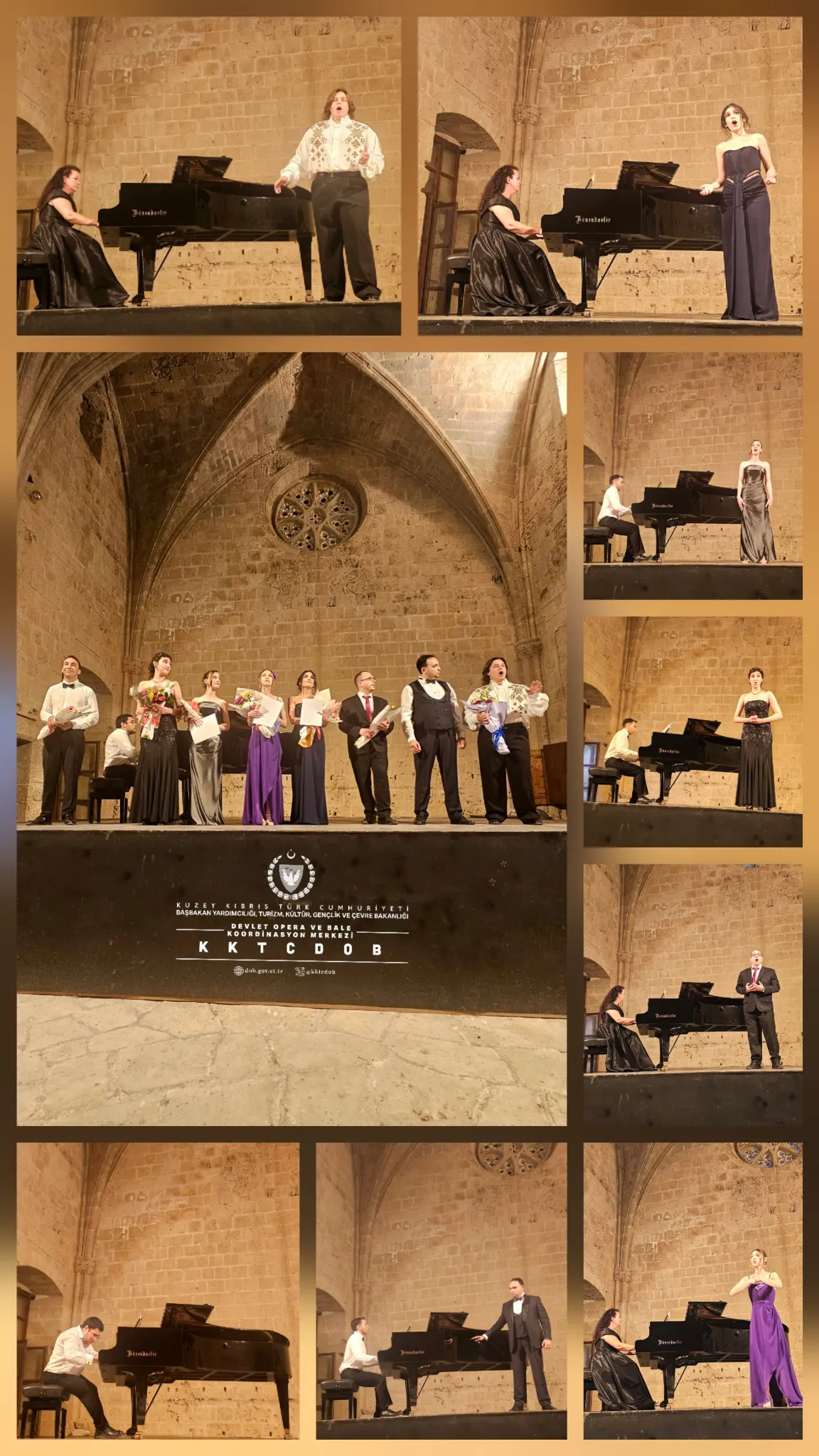 Bellapais Manastırı'nda Operanın Genç Yetenekleri Konseri yer aldı