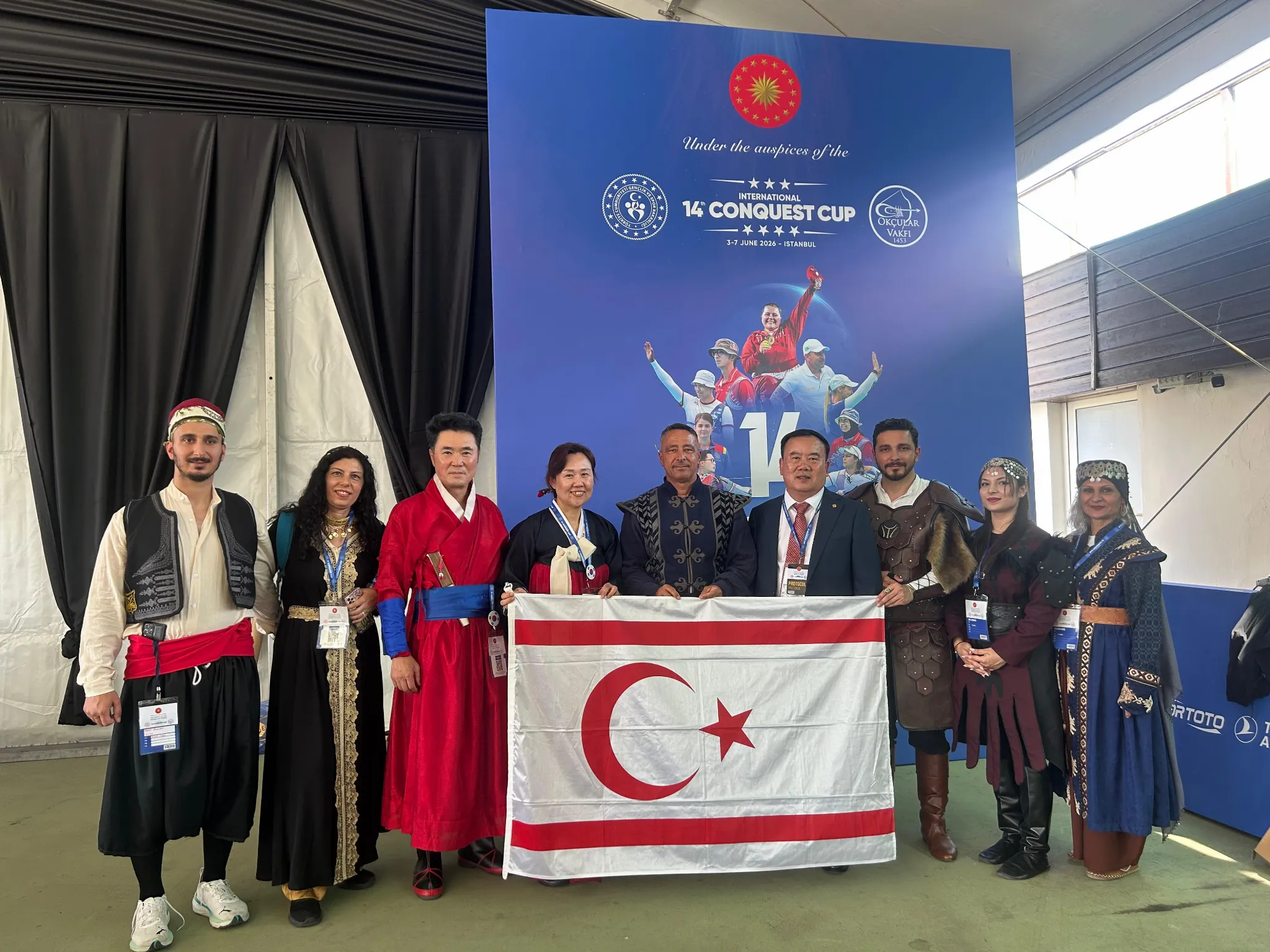 Geleneksel okçular İstanbul’da KKTC’yi temsil etti