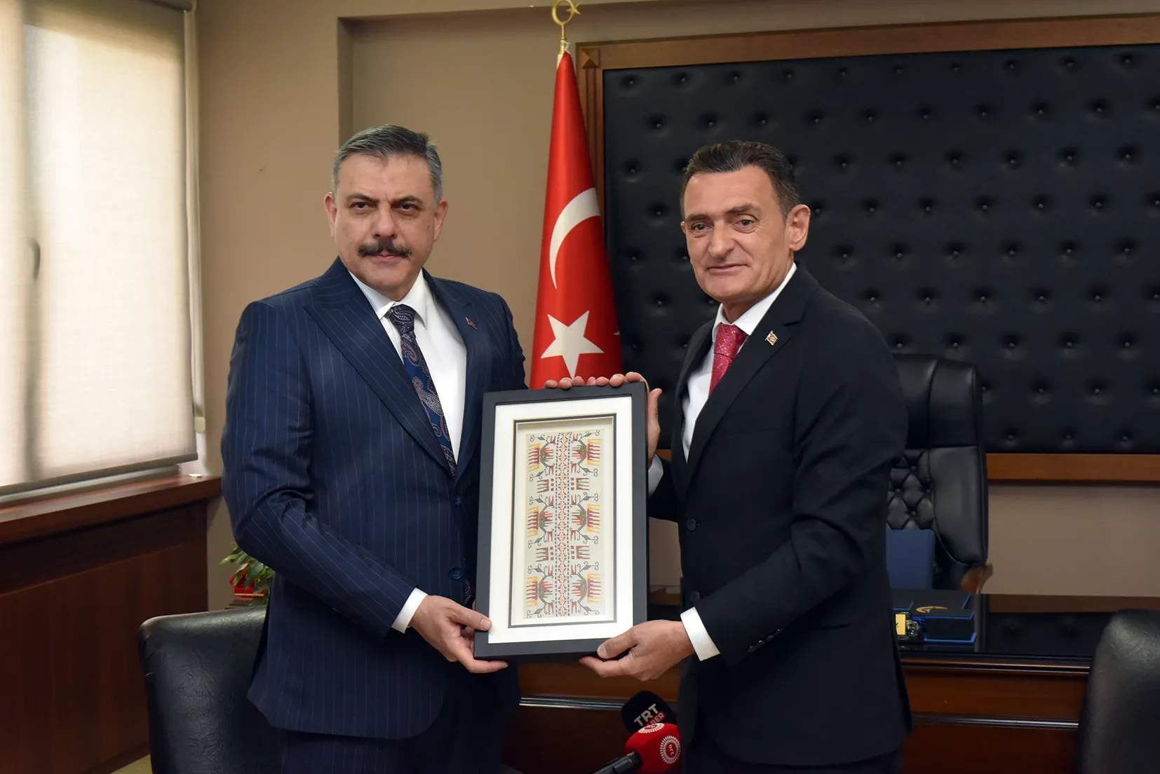 Oğuz, mevkidaşı Çiftçi ile görüştü:"İş birliğimiz devam edecek"