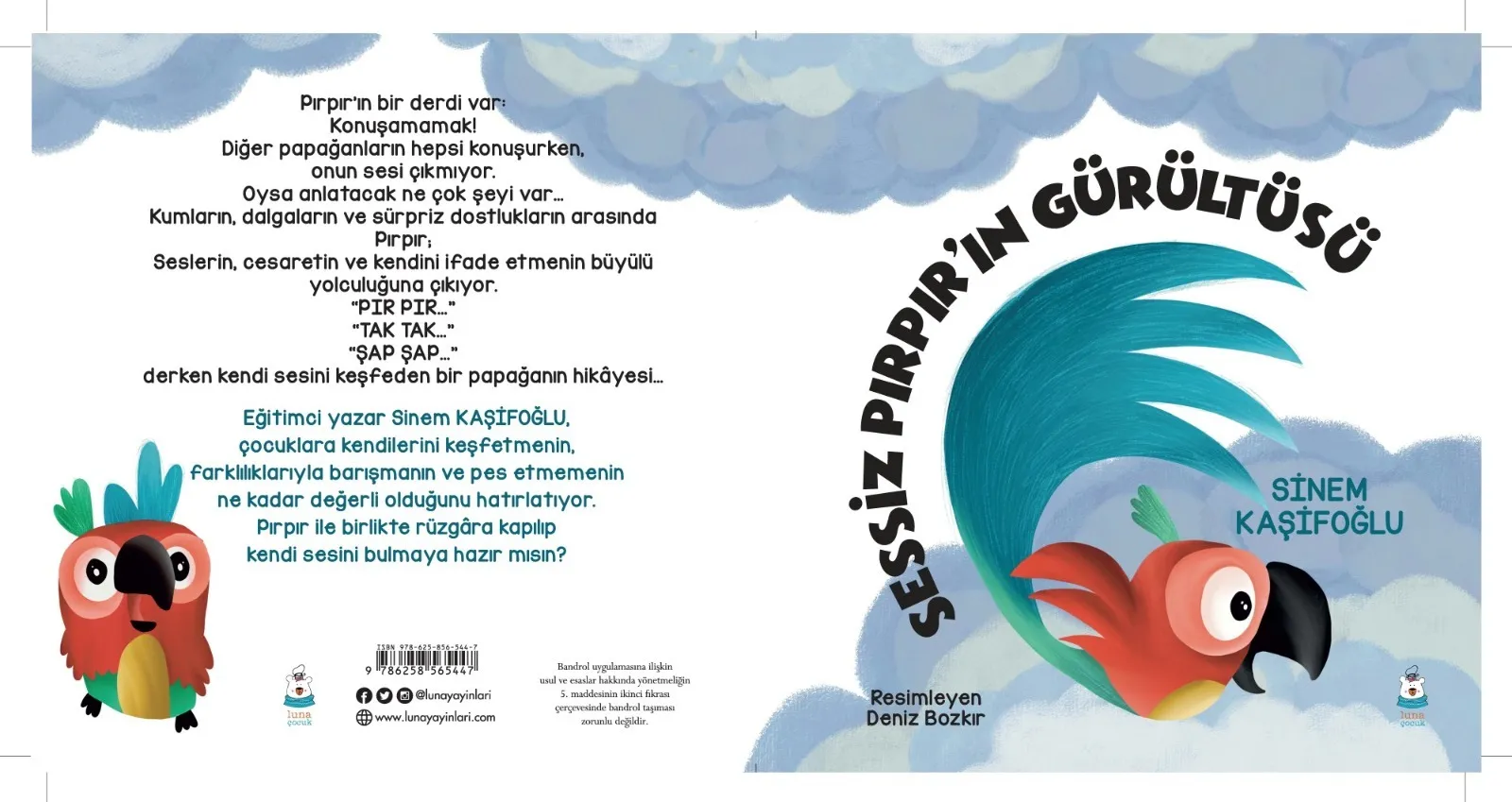 Sinem Kaşifoğlu'nun ilk çocuk kitabı "Sessiz Pırpır'ın Gürültüsü" yayımlandı