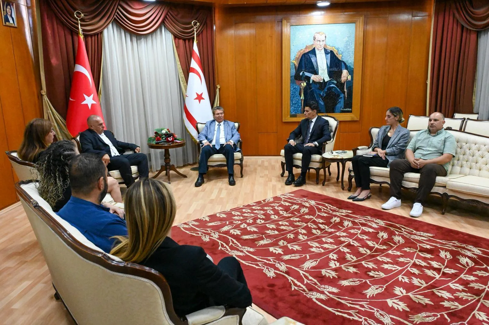 Başbakan Üstel, BRTK temsilcilerini kabul etti